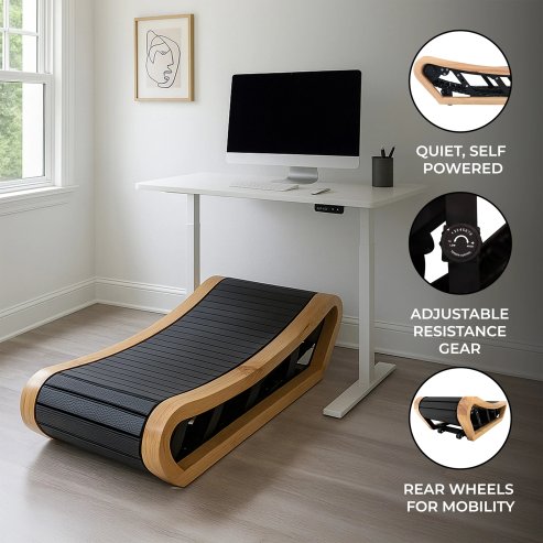 Curved Treadmill - Light Oak