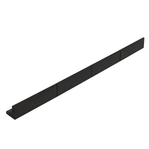 Flexible Lawn Edging 46 x 1.2m With Mallet - Black