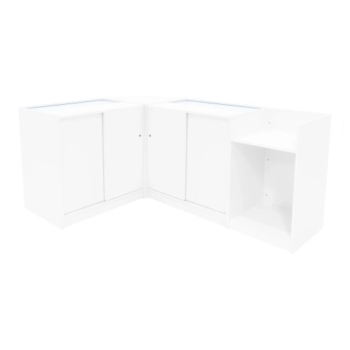 Aries LED Shop Counter Set CM60, TB60 & 2 x K900 - White