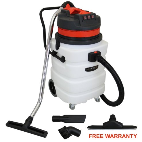 MAXBLAST Industrial Wet & Dry Vacuum Cleaner & Attachments, Powerful 3000W, 90 Litre, Stainess Steel
