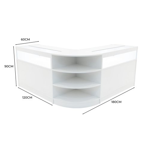 Theseus LED Shop Counter Set LM60 & 2 x B1200 - White