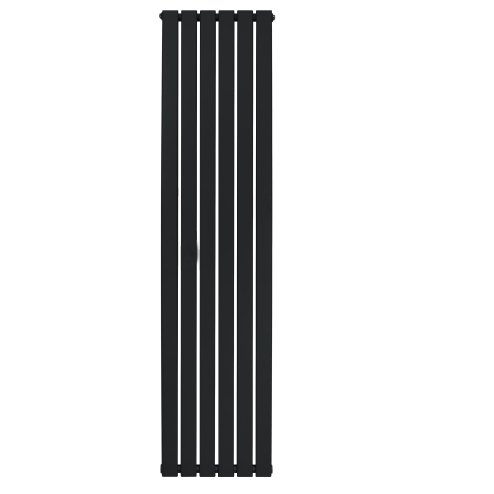 Flat Single Column Radiator - 1800 x 420mm - Black