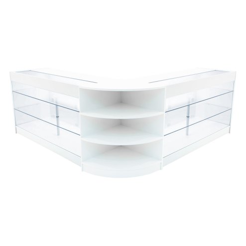 Apollo LED Shop Counter Set LM60 & 2 x K1500 - White Image