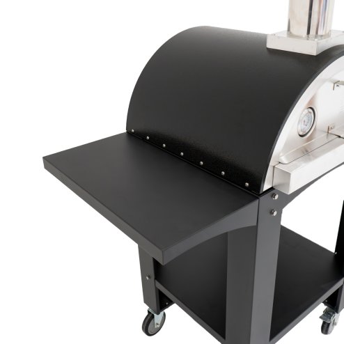 Extra Large Freestanding Wood-Fired Pizza Oven with Prep Stations, Peel, Stone, and Rain Cover, BBQ Grill Pizza Flavoured Wood Chips Applewood 1.4kg & Oak Wood Chips 1.4kg Bundle