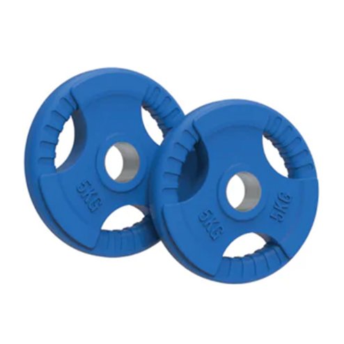 Olympic Tri-Grip Rubber Weight Plates 5kg Pair