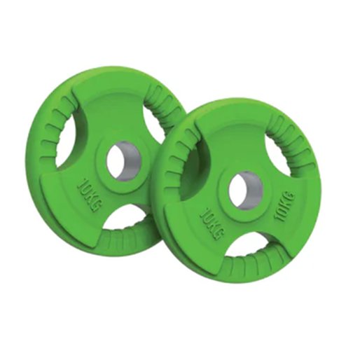 Olympic Tri-Grip Rubber Weight Plates 10kg Pair