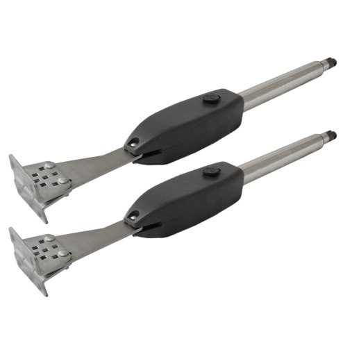 Electric Swing Gate Opener, With 2 Remote Controls, Heavy Duty Dual Wing Automatic Door Operating Kit, 300kg Per Arm, Driveway, Fence, Garage, Garden, Home, FREE Flashing Safety Beacon