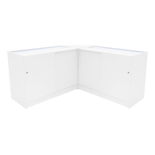 Andromeda LED Shop Counter Set LM60 & 2 x C1200 - White