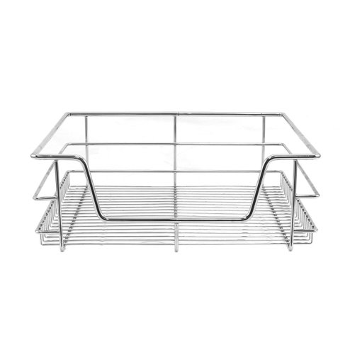 KuKoo 5 x Kitchen Pull Out Soft Close Baskets, 500mm Wide Cabinet, Slide Out Wire Storage Drawers