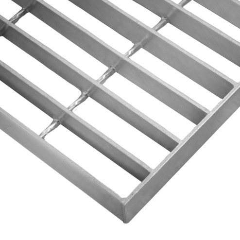 Galvanised Grating Floor Forge Walkway Mesh Floor Panel Grid Drainage Gutter Vent Heavy Duty Weatherproof Steel Zinc Coated 500mm x 500mm x 30mm 4mm Metal Thickness 250kg Load Capacity