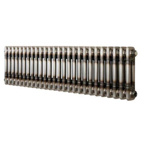 Traditional 2 Column Radiator - 300 x 1190mm - Raw Metal