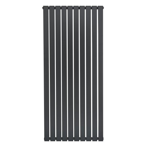 Flat Single Column Radiator - 1600 x 700mm - Anthracite Grey