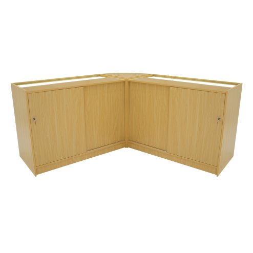 Harmonia LED Shop Counter Set B1200, C1200 & LM60 - Maple