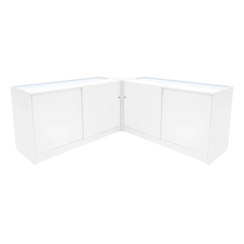 Triton LED Shop Counter Set K1500, B1500 & CM60 - White