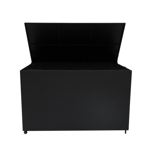 Rattan Cushion Storage Box 996L - Black