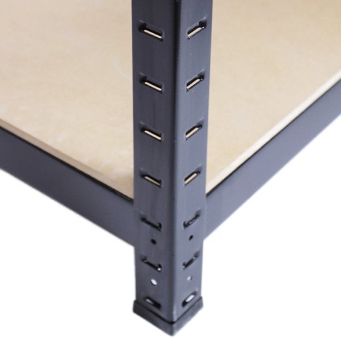 10 x Monster Racking 90cm Black Garage / Utility / Shed Storage Racks Bays / Warehouse Shelving / FREE Rubber Mallet