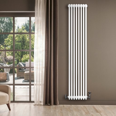 Traditional 4 Column Radiator - 1800 x 380mm - White