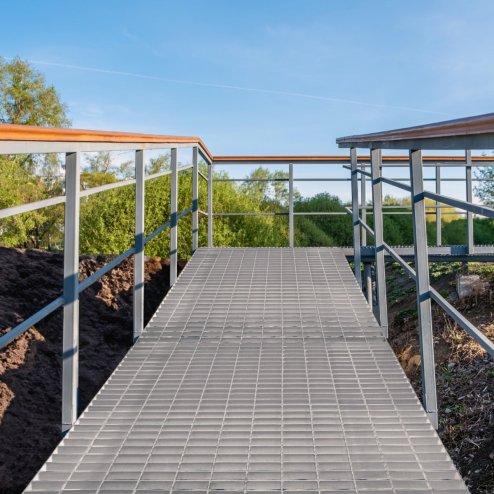 Galvanised Grating Floor Forge Walkway Mesh Floor Panel Grid Drainage Gutter Vent Heavy Duty Weatherproof Steel Zinc Coated 500mm x 500mm x 30mm 4mm Metal Thickness 250kg Load Capacity