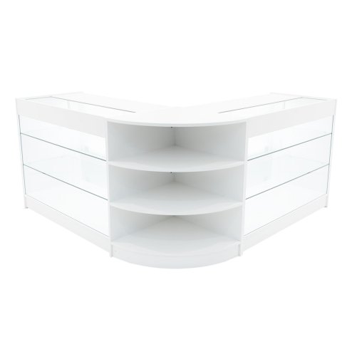 Apollo LED Shop Counter Set LM60 & 2 x K1200 - White