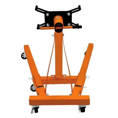 Engine Gearbox Support Stand 900kg 2000LBS Folding Legs Heavy Duty Swivel Transmission 360 Degree Rotation 810mm Work Height 6 Wheels 2 Brakes 4 Mounting Arms Professional Car Trolley Garage Workshop
