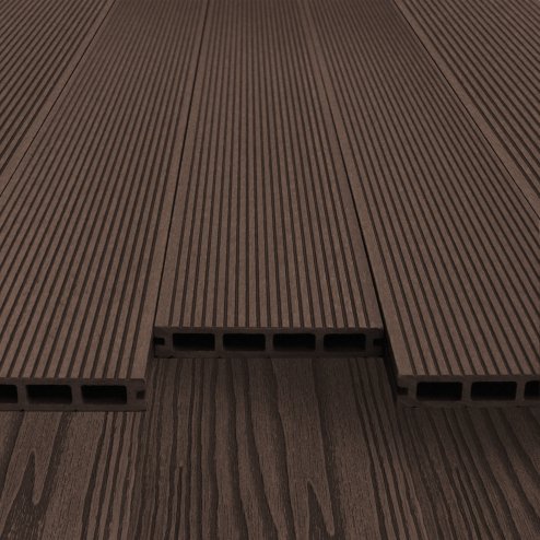 Composite Decking Boards x 5 – Brown