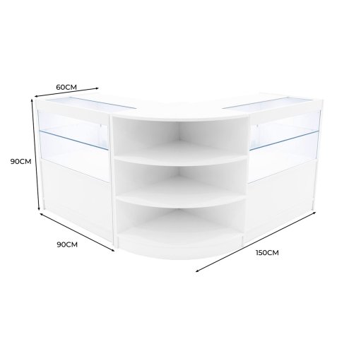 Andromeda LED Shop Counter Set LM60 & 2 x C900 - White