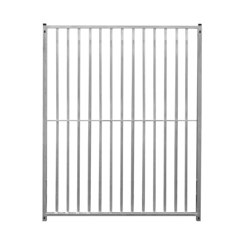 Dog Run Panels Galvanised Steel Kennel Heavy Duty Walk In Animal Enclosure Pen Fence Playpen Outdoor Support Bar 8cm Bar Spacing 1.84m x 1.5m Modular FREE Ground Fixing Brackets & Fixing Kit