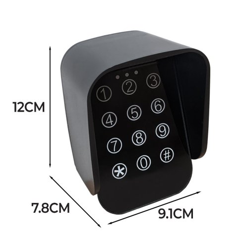 Electric Swing Gate Opener & Wireless Keypad Control Dual Wing Automatic Operating Kit 300kg Per Arm Buzzer Security Lock 50m Control Distance FREE Mounting Kit, 2 Remote Controls & Flashing Beacon