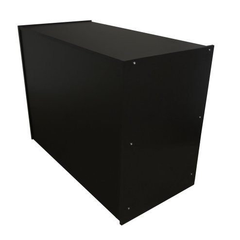 Retail Shop Counter Till Block Product Showcase Display Storage Cabinet Shelves Black - A1200