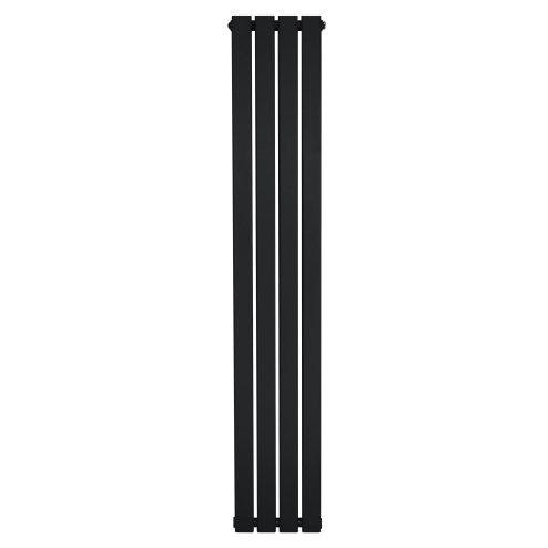 Flat Single Column Radiator - 1600 x 280mm - Black