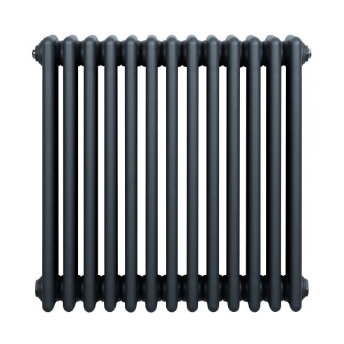 Traditional 4 Column Radiator - 600 x 605mm - Anthracite Grey