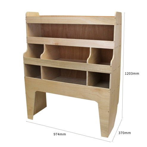 Van Lining Carpet Super Stretch + Glue & VW Caddy Racking Bundle, 11m2 Dark Grey Anthracite, Van Racking, Vans, Motor Homes, Cars, Shelving Unit with 4 Shelves, 12mm Plywood, 4 Tier Racking Unit