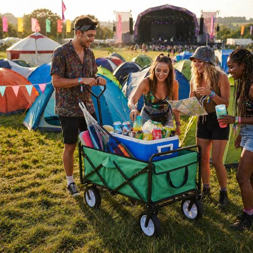 All-Terrain Festival & Beach Drinks Trolley Green Image
