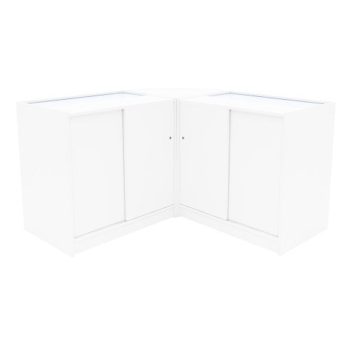 Harmonia LED Shop Counter Set B900, C900 & LM60 - White