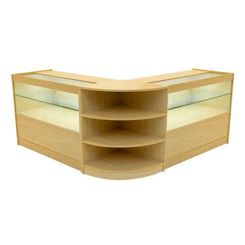 Andromeda LED Shop Counter Set LM60 & 2 x C1200 - Maple