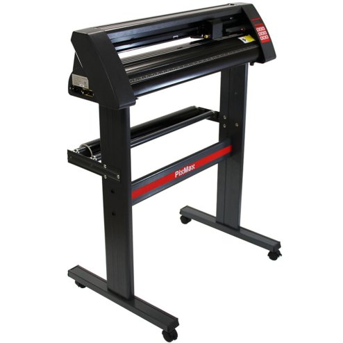 PixMax Vinyl Cutter Machine & FlexiStarter 11 Design Software, Decal & Garment Vinyl Cutting, Black