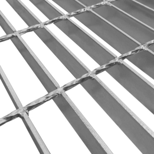 Galvanised Grating Floor Forge Walkway Mesh Floor Panel Grid Drainage Gutter Vent Heavy Duty Weatherproof Steel Zinc Coated 1100mm x 1000mm x 30mm 4mm Metal Thickness 1100kg Load Capacity