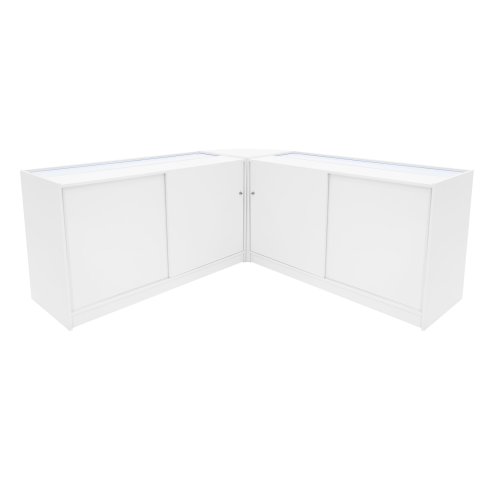 Apollo LED Shop Counter Set LM60 & 2 x K1500 - White