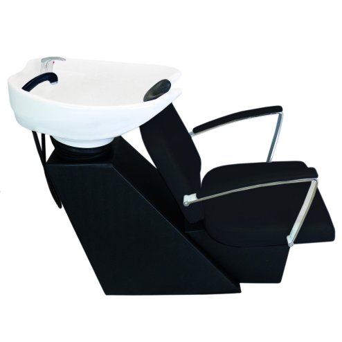 Backwash Salon Chair Hairdressing Unit Barber Tilting Sink Shampoo Back Hair Washing Hairdresser Wash Black