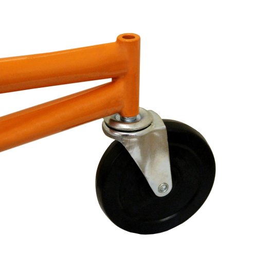 Drywall Hoist Plaster-Board Lifter Panel Jack Tool 11ft Reach 68kg Lifting Capacity 10cm Caster Wheels Foldable Mobile Lockable Heavy Duty Commercial DIY T-Mech