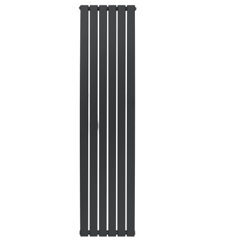 Flat Single Column Radiator - 1800 x 420mm - Anthracite Grey