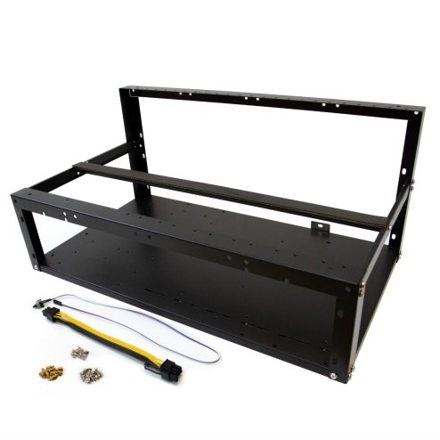 Mining Rig Frame Mining Case  6/8 GPU Crypto Coin Currency  Mining Rig Mining Steel Open Case Mining Rig Open Air Computer Case FREE Power Switch Cable & Mining Cable