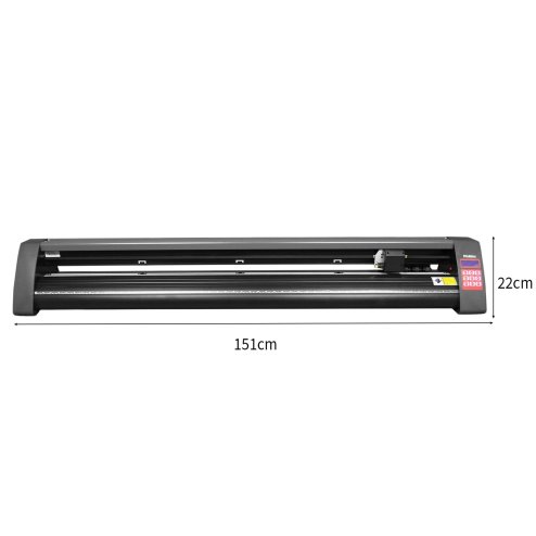 Vinyl Cutter Plotter Extra Large 59 inch Optical Eye Laser Guiding Business Sign Sticker Cutting Making & SignCut Pro Software