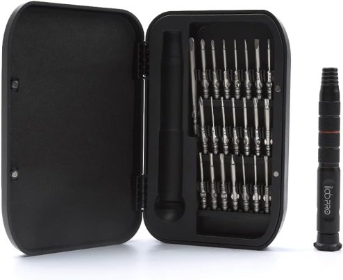 ilabPRO 23 Piece Precision Screwdriver Set Toolkit with Magnetic Micro Screwdriver and bits for Phone, Tablet, Laptop, PC, Watch and Glasses Repairs