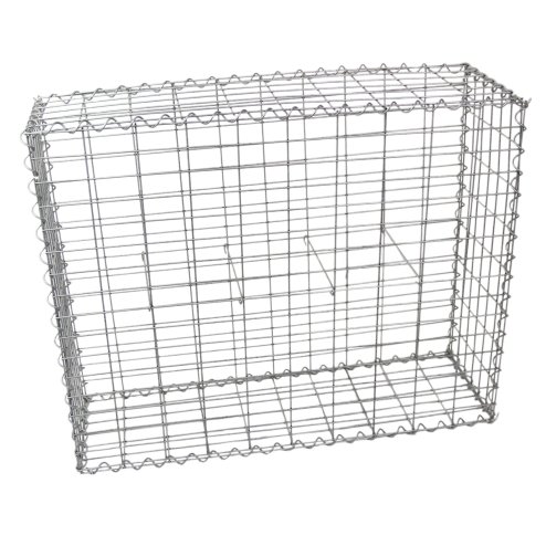 Monster Shop Gabion Baskets Galvanised Steel Cages Stone Mesh Wire Outdoor Basket Spiral Retaining Wall Planter Garden / 100 x 95 x 30cm / 4 Pack