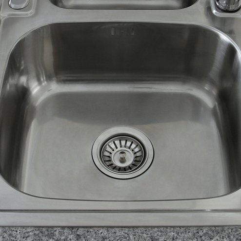 Kitchen Sink 1.5 Bowl Stainless Steel Kitchen Sinks Reversible With Free Designer Tap & Waste Kit