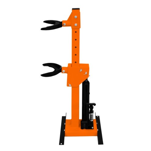Hydraulic Coil Spring Compressor Strut Tool 3 Ton Tonne 3000KG Load Capacity 8 Height Adjustable Levels Foot Pedal Powder Coated Steel Auto Car Van Repair 2 x Large & 2 x Small Clasp Attachments