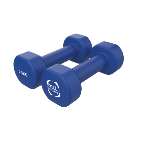 2 x 2.5KG Neoprene dumbbells Image