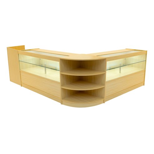 Eclipse LED Shop Counter Set LM60, TB60 & 2 x C1500 - Maple