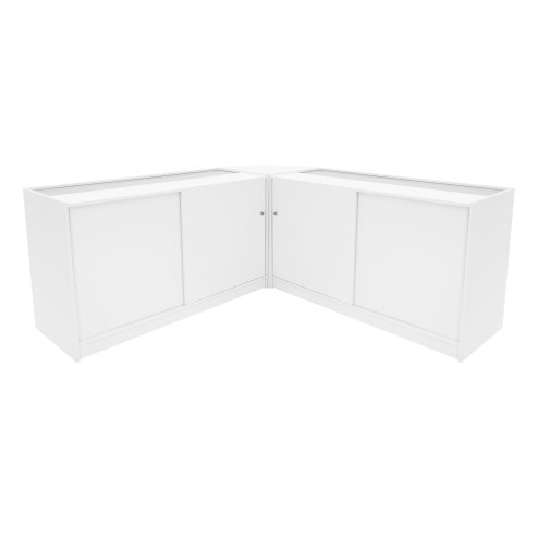 Demeter LED Shop Counter Set K1500, B1500 & LM60 - White
